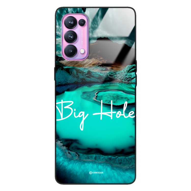 Etui Black Case Glass do OPPO RENO 5 PRO Kosmiczne Modern ST_IMK103 Big Hole