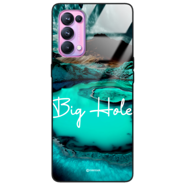 Etui Black Case Glass do OPPO RENO 5 PRO Kosmiczne Modern ST_IMK103 Big Hole