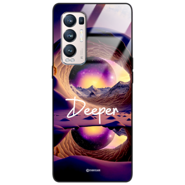 Etui Black Case Glass do OPPO RENO 5 PRO PLUS Kosmiczne Modern ST_IMK104 Deeper