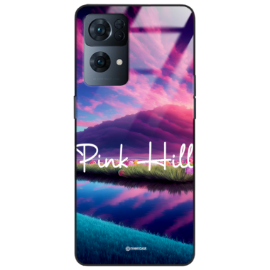 Etui Black Case Glass do OPPO RENO 7 PRO 5G Kosmiczne Modern ST_IMK101 Pink Hill