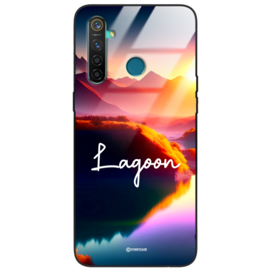 Etui Black Case Glass do REALME 5 Kosmiczne Modern ST_IMK102 Lagoon