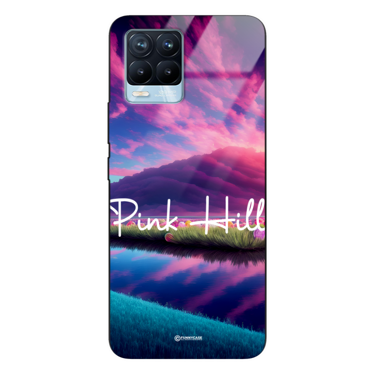 Etui Black Case Glass do REALME 8 8 PRO Kosmiczne Modern ST_IMK101 Pink Hill