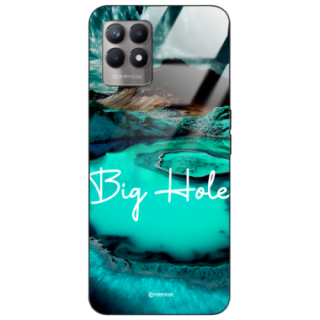 Etui Black Case Glass do REALME 8i Kosmiczne Modern ST_IMK103 Big Hole