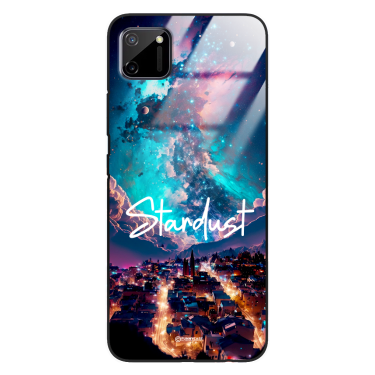 Etui Black Case Glass do REALME C11/C11 2020 Kosmiczne Modern ST_IMK107 Stardust