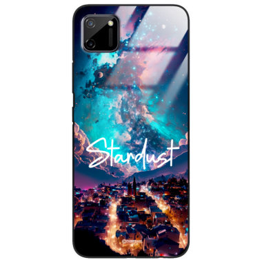 Etui Black Case Glass do REALME C11/C11 2020 Kosmiczne Modern ST_IMK107 Stardust