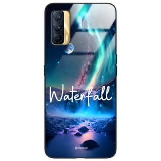 Etui Black Case Glass do REALME V15 Kosmiczne Modern ST_IMK106 Waterfall