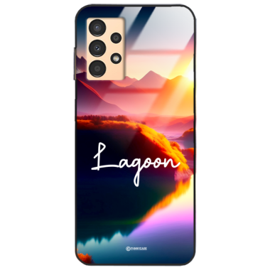 Etui Black Case Glass do SAMSUNG A13 4G Kosmiczne Modern ST_IMK102 Lagoon