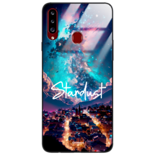 Etui Black Case Glass do SAMSUNG A20S Kosmiczne Modern ST_IMK107 Stardust