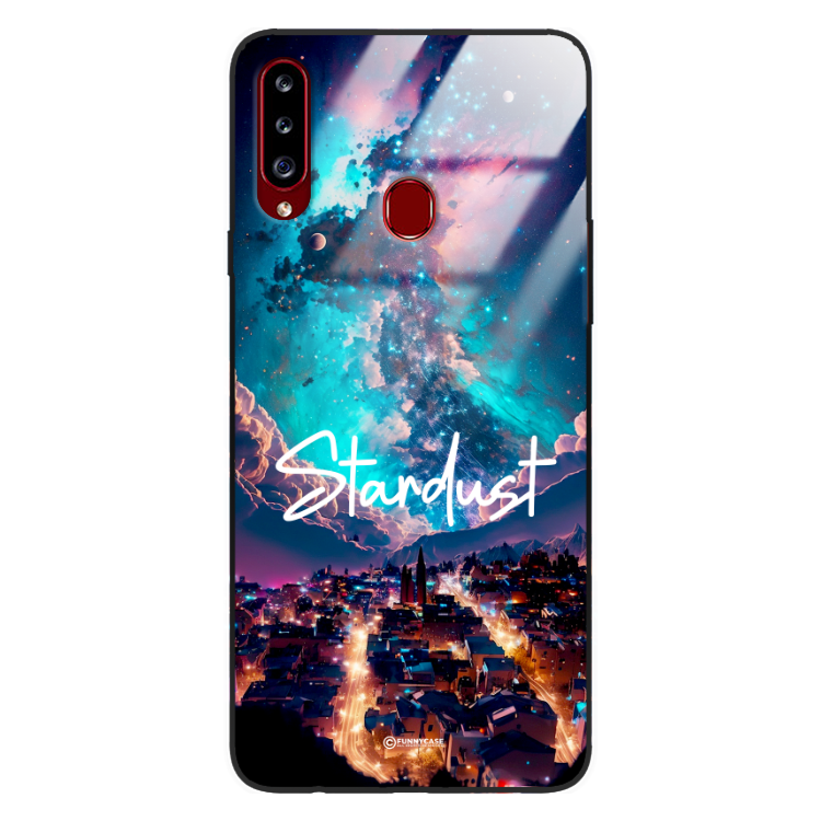 Etui Black Case Glass do SAMSUNG A20S Kosmiczne Modern ST_IMK107 Stardust