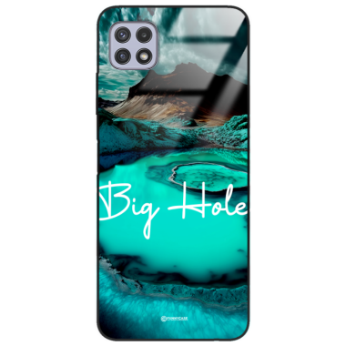 Etui Black Case Glass do SAMSUNG A22 5G Kosmiczne Modern ST_IMK103 Big Hole