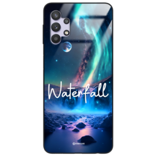 Etui Black Case Glass do SAMSUNG A32/A32 4G Kosmiczne Modern ST_IMK106 Waterfall