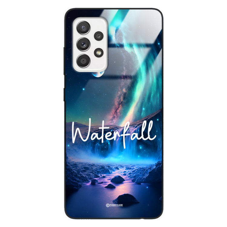 Etui Black Case Glass do SAMSUNG A52/A52 4G/ A52 5G Kosmiczne Modern ST_IMK106 Waterfall