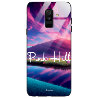 Etui Black Case Glass do SAMSUNG A6 PLUS 2018 Kosmiczne Modern ST_IMK101 Pink Hill
