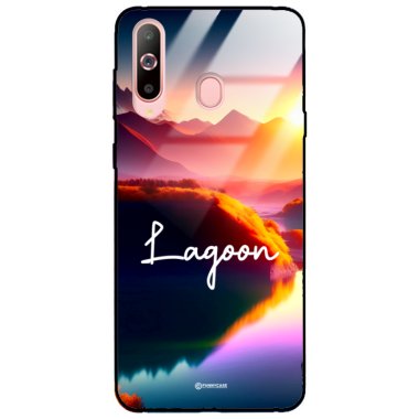 Etui Black Case Glass do SAMSUNG A60 Kosmiczne Modern ST_IMK102 Lagoon