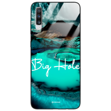 Etui Black Case Glass do SAMSUNG A70 A70s Kosmiczne Modern ST_IMK103 Big Hole