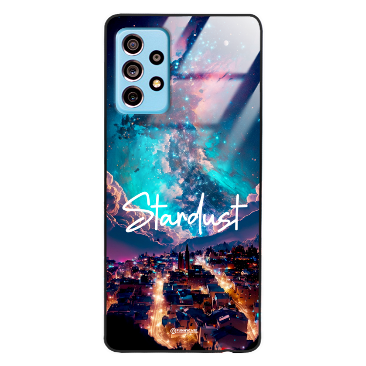 Etui Black Case Glass do SAMSUNG A73 5G Kosmiczne Modern ST_IMK107 Stardust