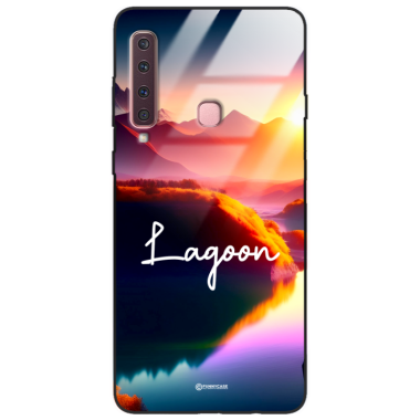 Etui Black Case Glass do SAMSUNG A9 2018 Kosmiczne Modern ST_IMK102 Lagoon