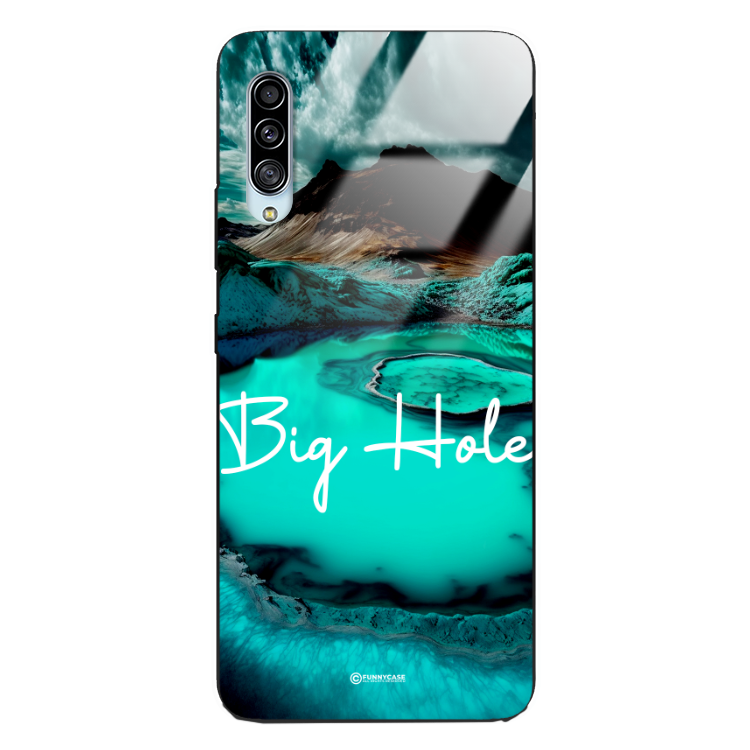 Etui Black Case Glass do SAMSUNG A90 5G Kosmiczne Modern ST_IMK103 Big Hole