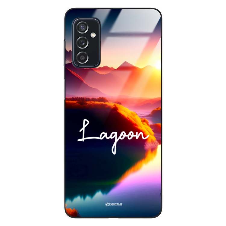 Etui Black Case Glass do SAMSUNG M52 5G Kosmiczne Modern ST_IMK102 Lagoon