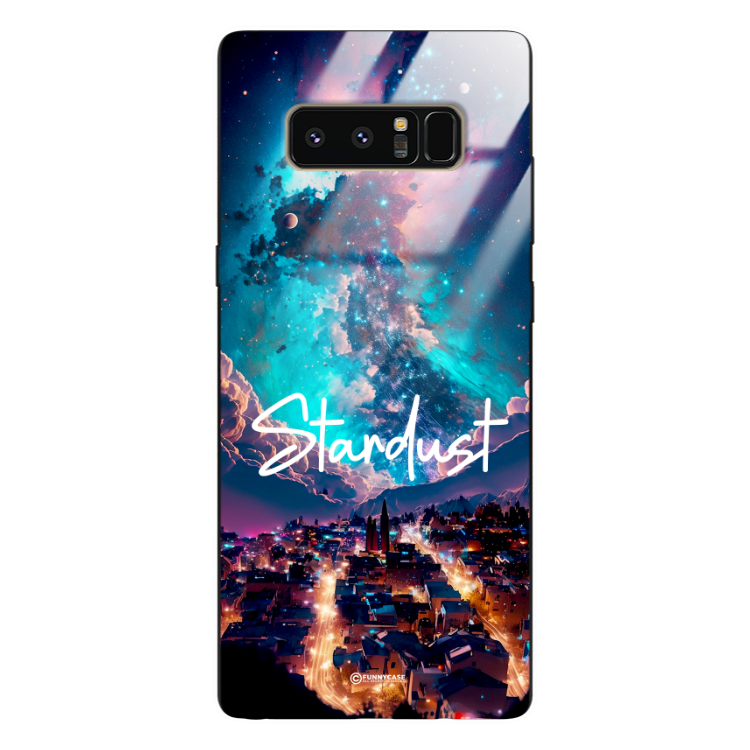 Etui Black Case Glass do SAMSUNG NOTE 8 Kosmiczne Modern ST_IMK107 Stardust