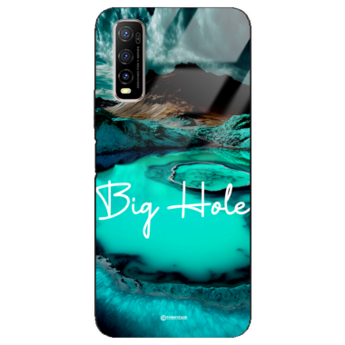 Etui Black Case Glass do VIVO Y70s Kosmiczne Modern ST_IMK103 Big Hole