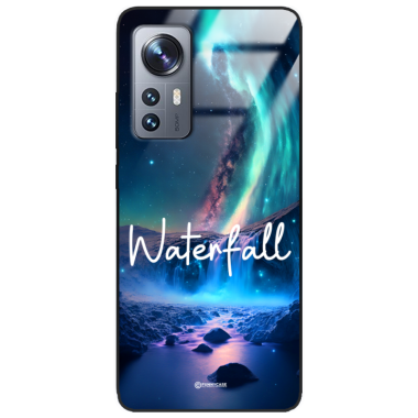 Etui Black Case Glass do XIAOMI 12 Kosmiczne Modern ST_IMK106 Waterfall