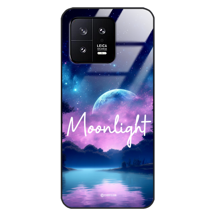 Etui Black Case Glass do XIAOMI 13 Kosmiczne Modern ST_IMK100 Moonlight