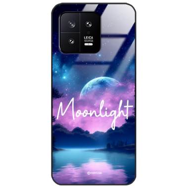 Etui Black Case Glass do XIAOMI 13 Kosmiczne Modern ST_IMK100 Moonlight