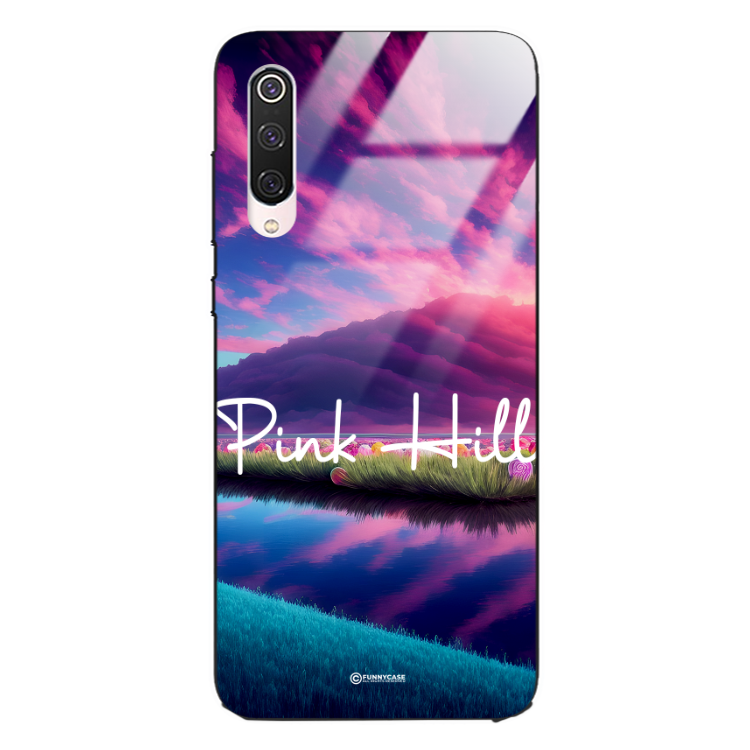 Etui Black Case Glass do XIAOMI Mi 9 PRO  Kosmiczne Modern ST_IMK101 Pink Hill