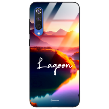 Etui Black Case Glass do XIAOMI Mi 9SE Kosmiczne Modern ST_IMK102 Lagoon