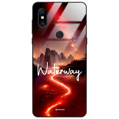 Etui Black Case Glass do XIAOMI Mi MIX 3 Kosmiczne Modern ST_IMK105 Waterway