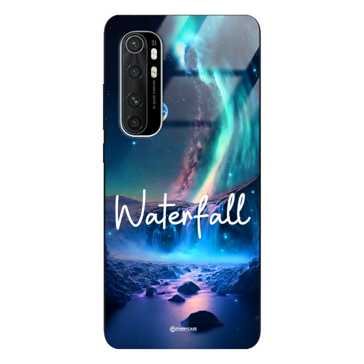 Etui Black Case Glass do XIAOMI Mi NOTE 10 LITE Kosmiczne Modern ST_IMK106 Waterfall