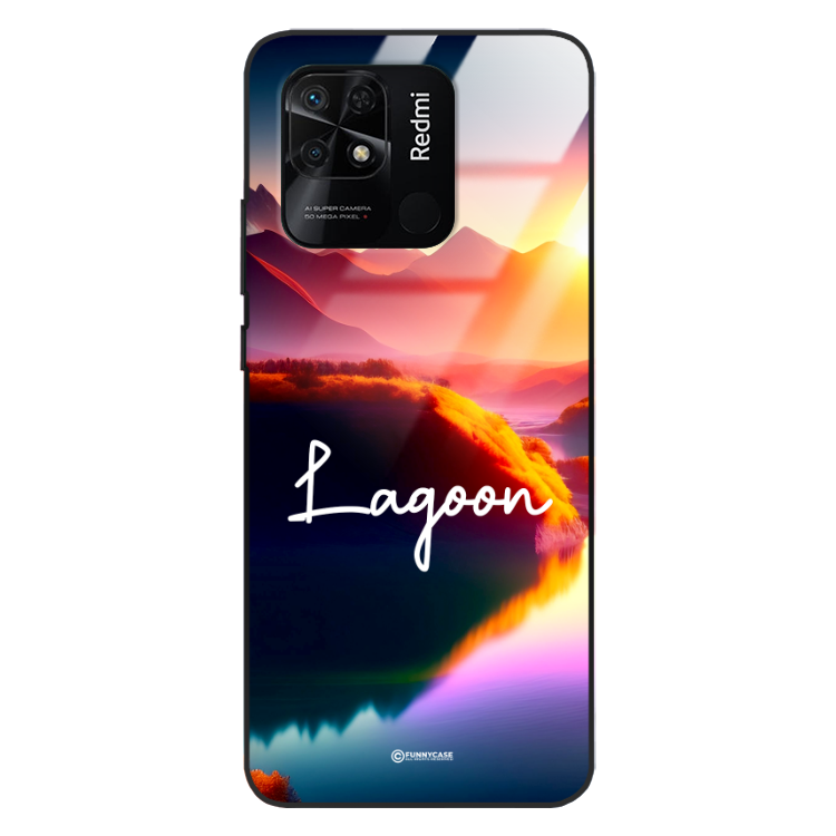 Etui Black Case Glass do XIAOMI REDMI 10C 4G Kosmiczne Modern ST_IMK102 Lagoon