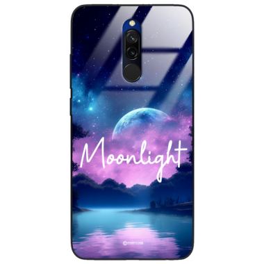 Etui Black Case Glass do XIAOMI REDMI 8 Kosmiczne Modern ST_IMK100 Moonlight