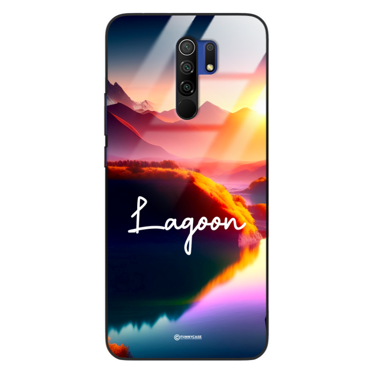 Etui Black Case Glass do XIAOMI REDMI 9 Kosmiczne Modern ST_IMK102 Lagoon