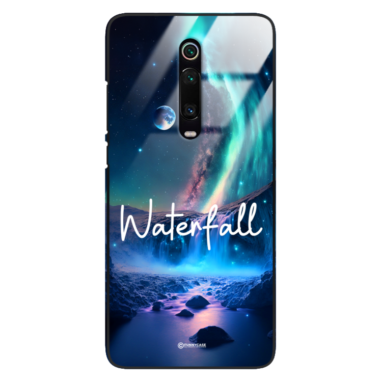 Etui Black Case Glass do XIAOMI REDMI K20 Mi 9T Kosmiczne Modern ST_IMK106 Waterfall