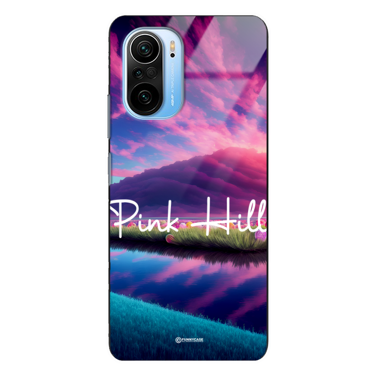 Etui Black Case Glass do XIAOMI REDMI K40 Mi 11i Kosmiczne Modern ST_IMK101 Pink Hill