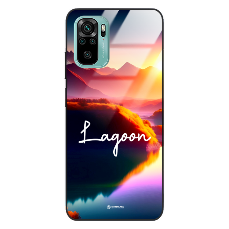 Etui Black Case Glass do XIAOMI REDMI NOTE 10 4G/ 10s Kosmiczne Modern ST_IMK102 Lagoon