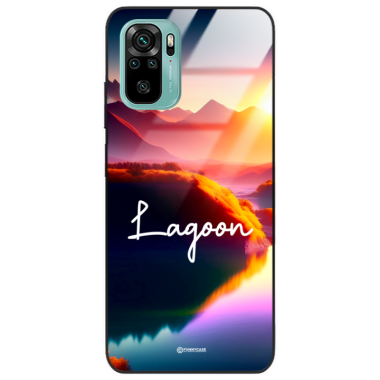 Etui Black Case Glass do XIAOMI REDMI NOTE 10 4G/ 10s Kosmiczne Modern ST_IMK102 Lagoon