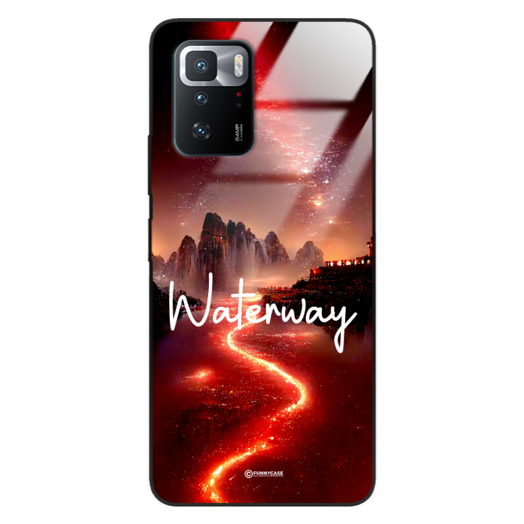 Etui Black Case Glass do XIAOMI REDMI NOTE 10 PRO 5G Kosmiczne Modern ST_IMK105 Waterway