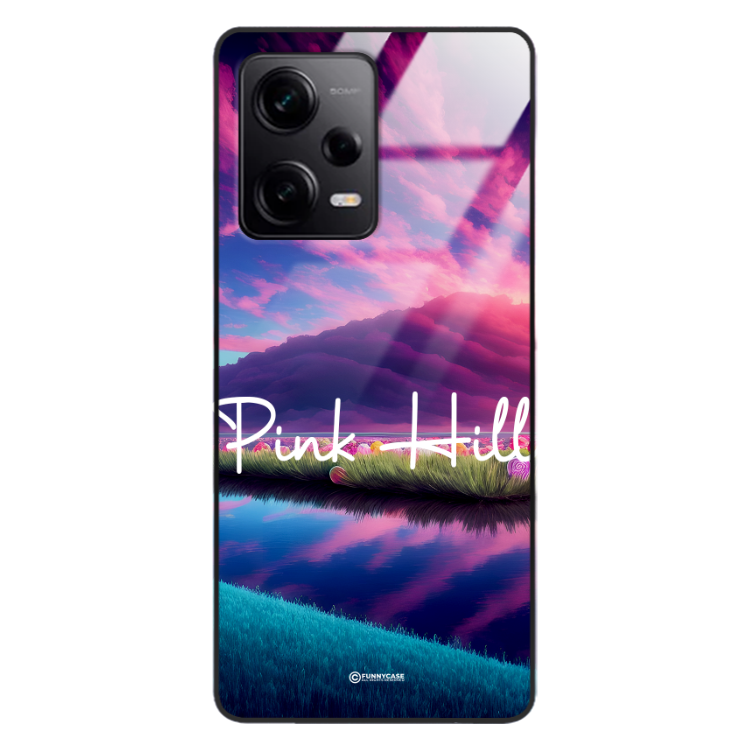 Etui Black Case Glass do XIAOMI REDMI NOTE 12 PRO 5G Kosmiczne Modern ST_IMK101 Pink Hill