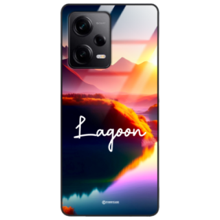 Etui Black Case Glass do XIAOMI REDMI NOTE 12 PRO+ 5G Kosmiczne Modern ST_IMK102 Lagoon