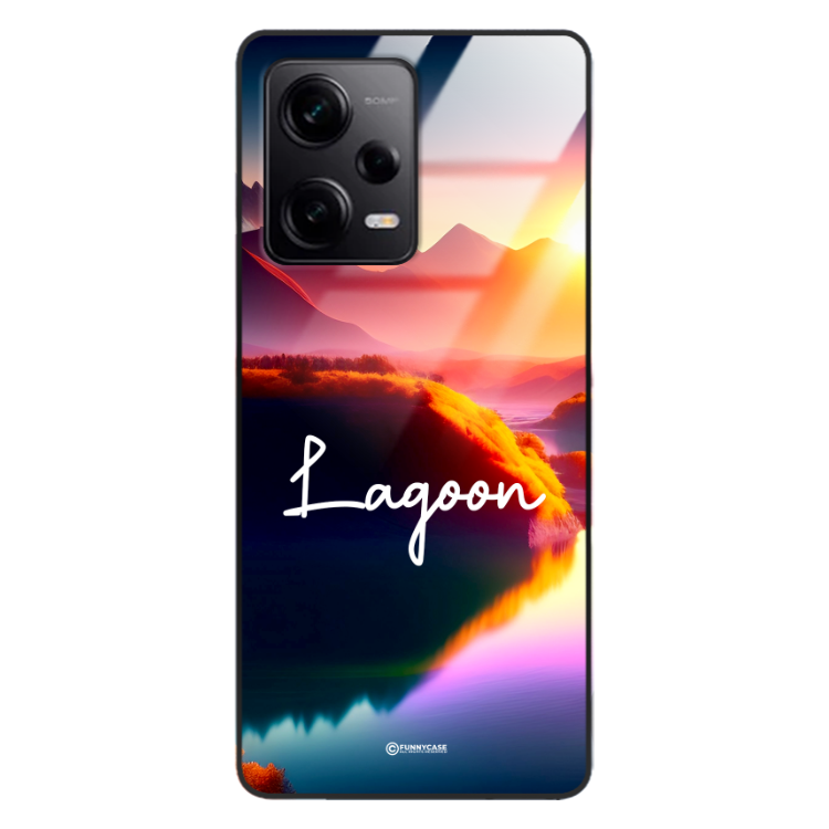 Etui Black Case Glass do XIAOMI REDMI NOTE 12 PRO+ 5G Kosmiczne Modern ST_IMK102 Lagoon