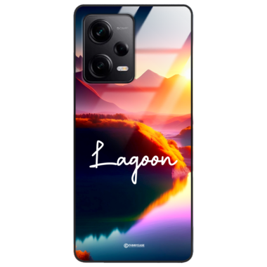 Etui Black Case Glass do XIAOMI REDMI NOTE 12 PRO+ 5G Kosmiczne Modern ST_IMK102 Lagoon