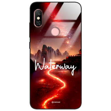 Etui Black Case Glass do XIAOMI REDMI NOTE 6/6 PRO Kosmiczne Modern ST_IMK105 Waterway