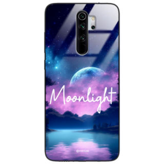 Etui Black Case Glass do XIAOMI REDMI NOTE 8 PRO Kosmiczne Modern ST_IMK100 Moonlight