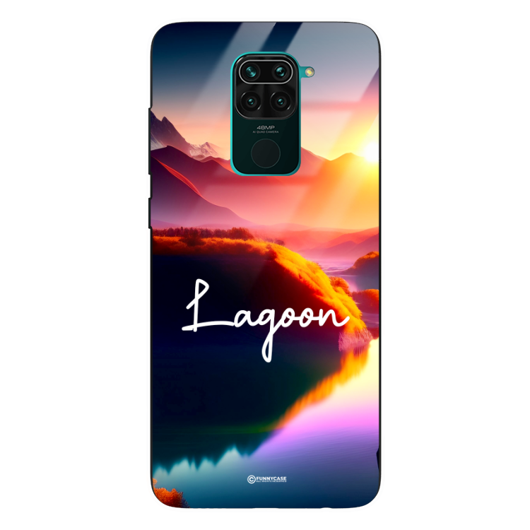 Etui Black Case Glass do XIAOMI REDMI NOTE 9 10X 4G Kosmiczne Modern ST_IMK102 Lagoon