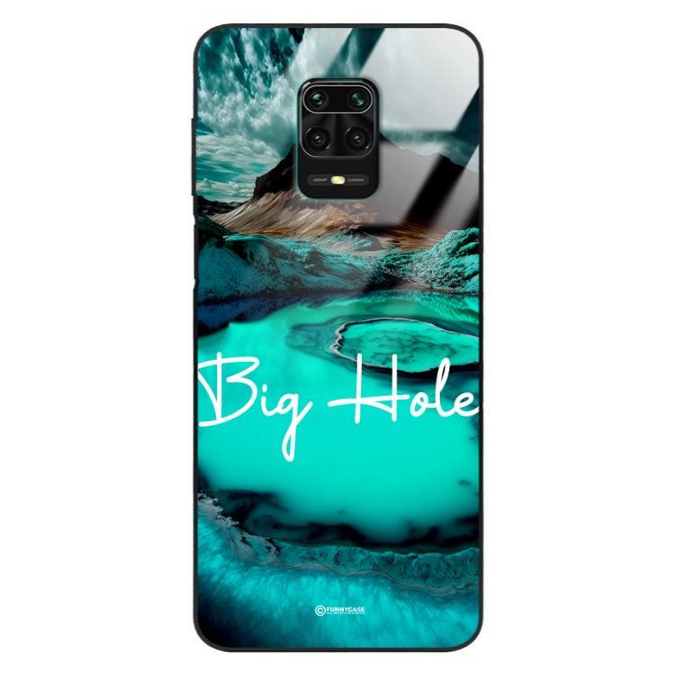 Etui Black Case Glass do XIAOMI REDMI NOTE 9S/PRO Kosmiczne Modern ST_IMK103 Big Hole