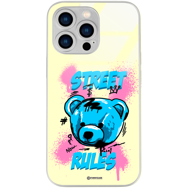 Etui Silver Case Glass do APPLE IPHONE 13 PRO Street Psycho Bears ST_PSY202