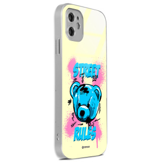 Etui Silver Case Glass do APPLE IPHONE 13 PRO MAX Street Psycho Bears ST_PSY202